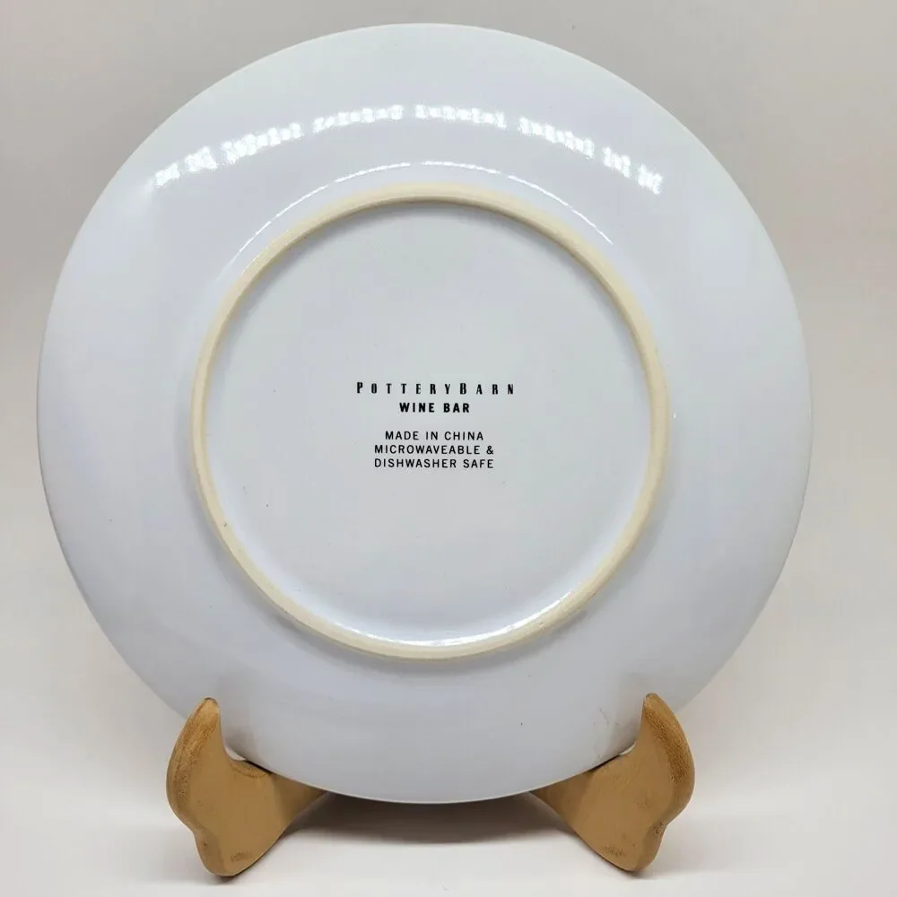 Pottery Barn Wine Bar Cocktail Appetizer Plates 8